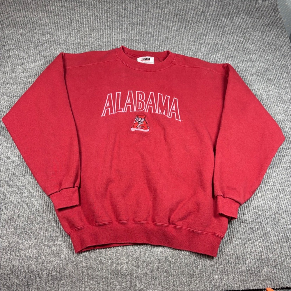 Vintage Team Edition Alabama Crimson Tide Sweatshirt Mens XL Red Made in USA